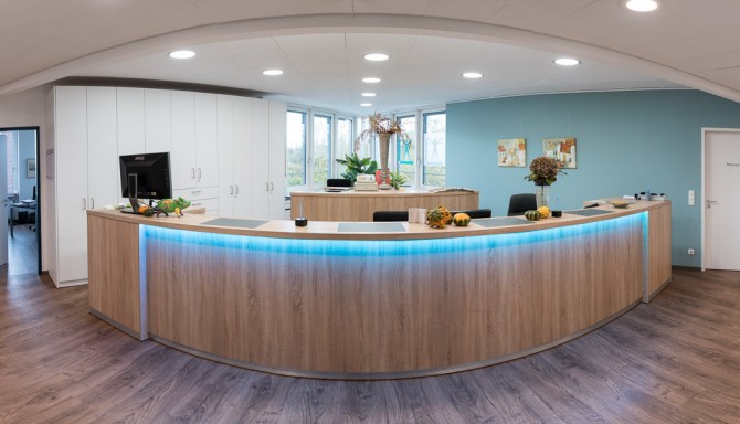 Empfang im Therapiezentrum